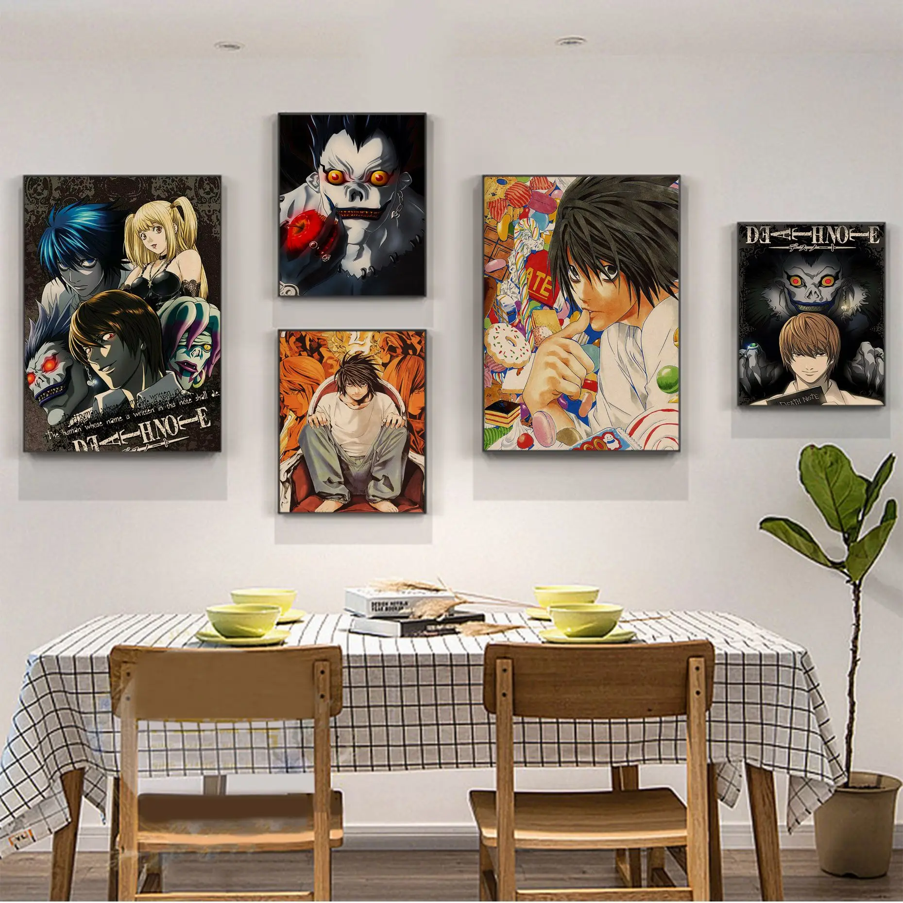 

Style Japanese Anime Death Note DIY Poster Vintage Room Home Bar Cafe Decor Decor Art Wall Stickers
