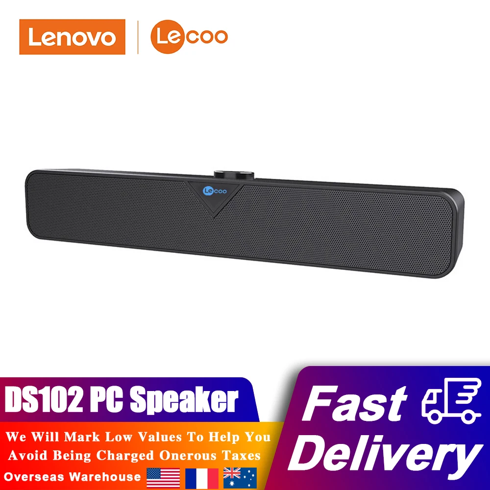 

Lenovo PC Computer Speaker Bluetooth-Compatible USB Wired Computer Sound Bar Mini Soundbar Subwoofer For Tablet Desktop Laptop