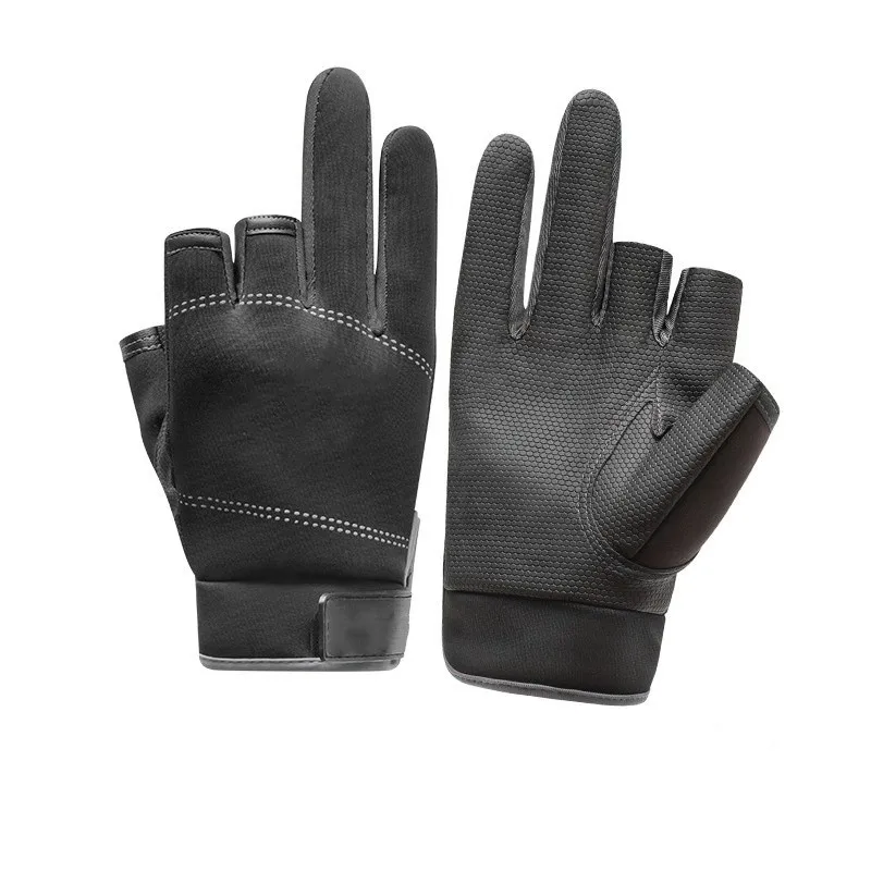 

Спортивные перчатки, перчатки для велоспорта и рыбалки на открытом воздухе, Нескользящие перчатки с открытыми пальцами, осенне-зимние ветр...
