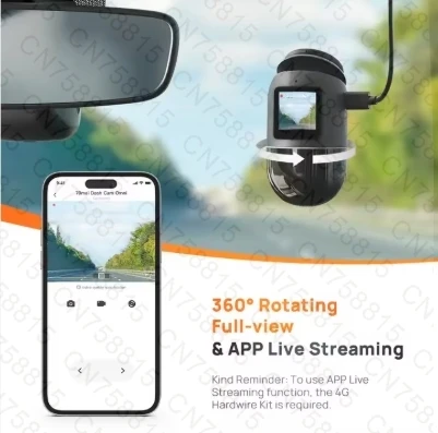 Фото Система помощи водителю 70mai, X200, 360-градусная панорамная камера с GPS, автомобильный видеорегистратор X20, 90% новый и как новый. №1