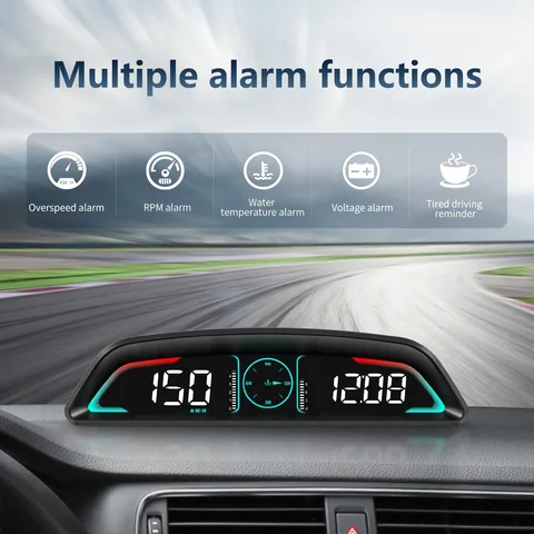 AD B3 OBD2 HUD Проекционный Дисплей Спидометр Автомобильный Тахометр С Датчиком Температуры Воды Вольтметр Расхода Топлива Ав...
