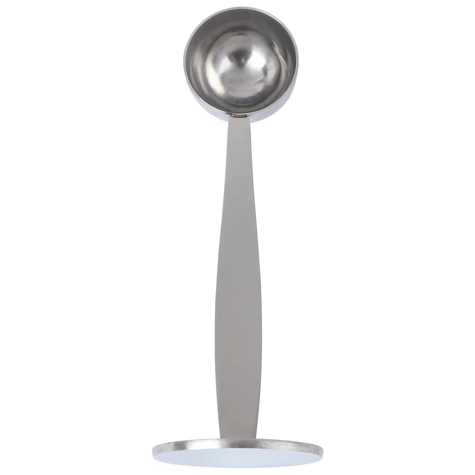 

Stainless Steel Coffee Tamper Espresso Shots 2-in-1 Ground Stand Measuring Spoon