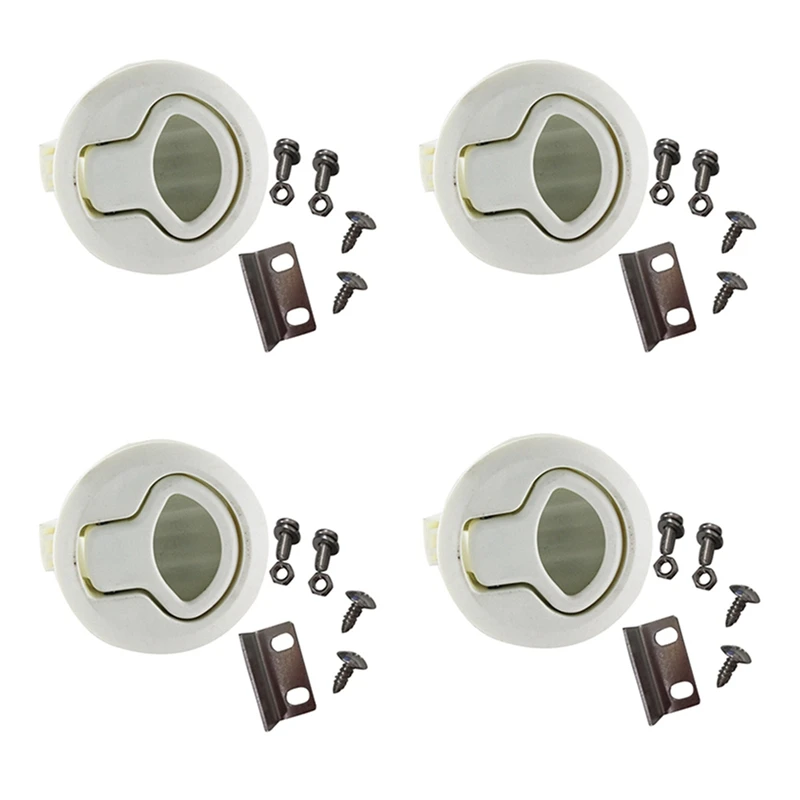 4 х защелка для люка круглая скрытая 1/4 дверей лодки палубы Люка RV ящики шкаф яхта
