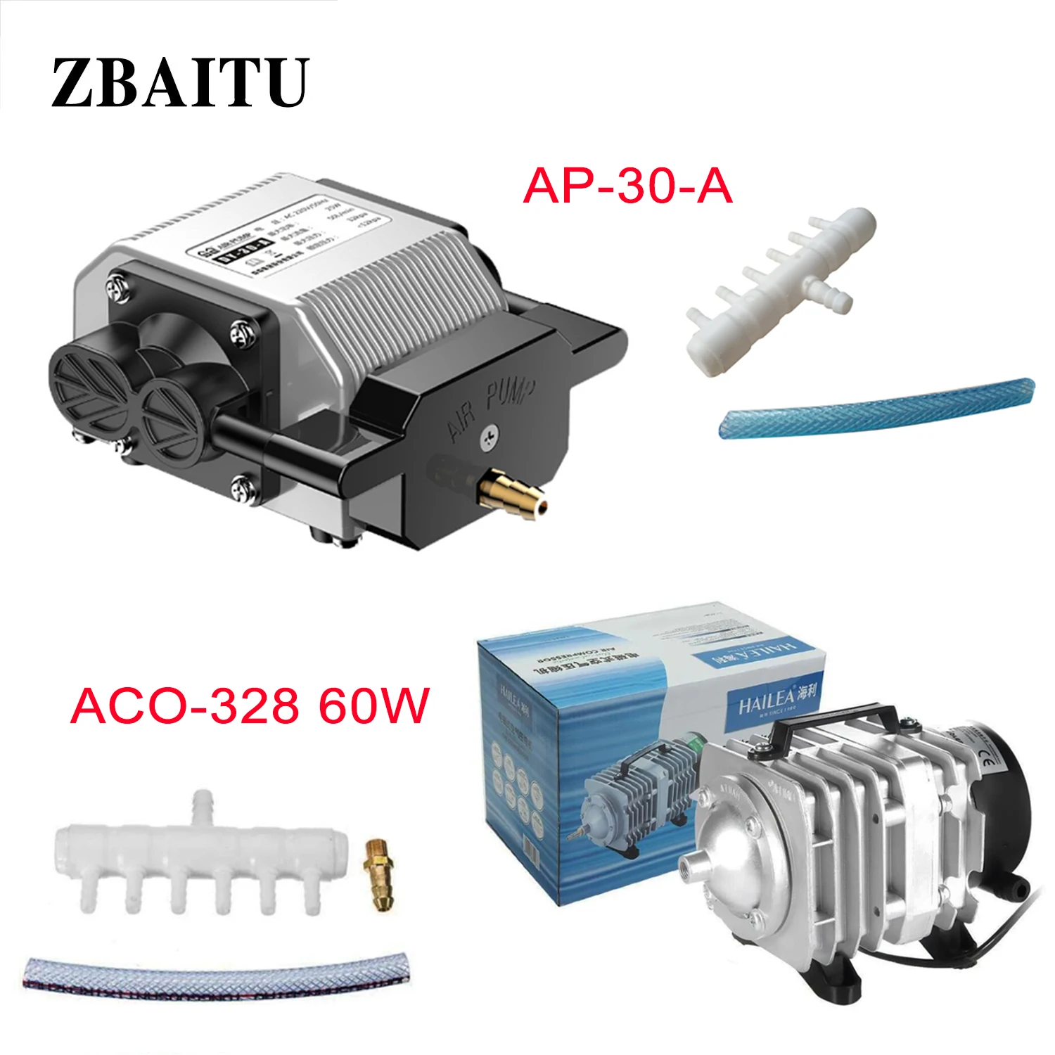 Compresor de aire magnético eléctrico para ZBAITU EAIR, máquina cortadora de grabado láser, bomba de aire, Acuario y sistemas hidropónicos