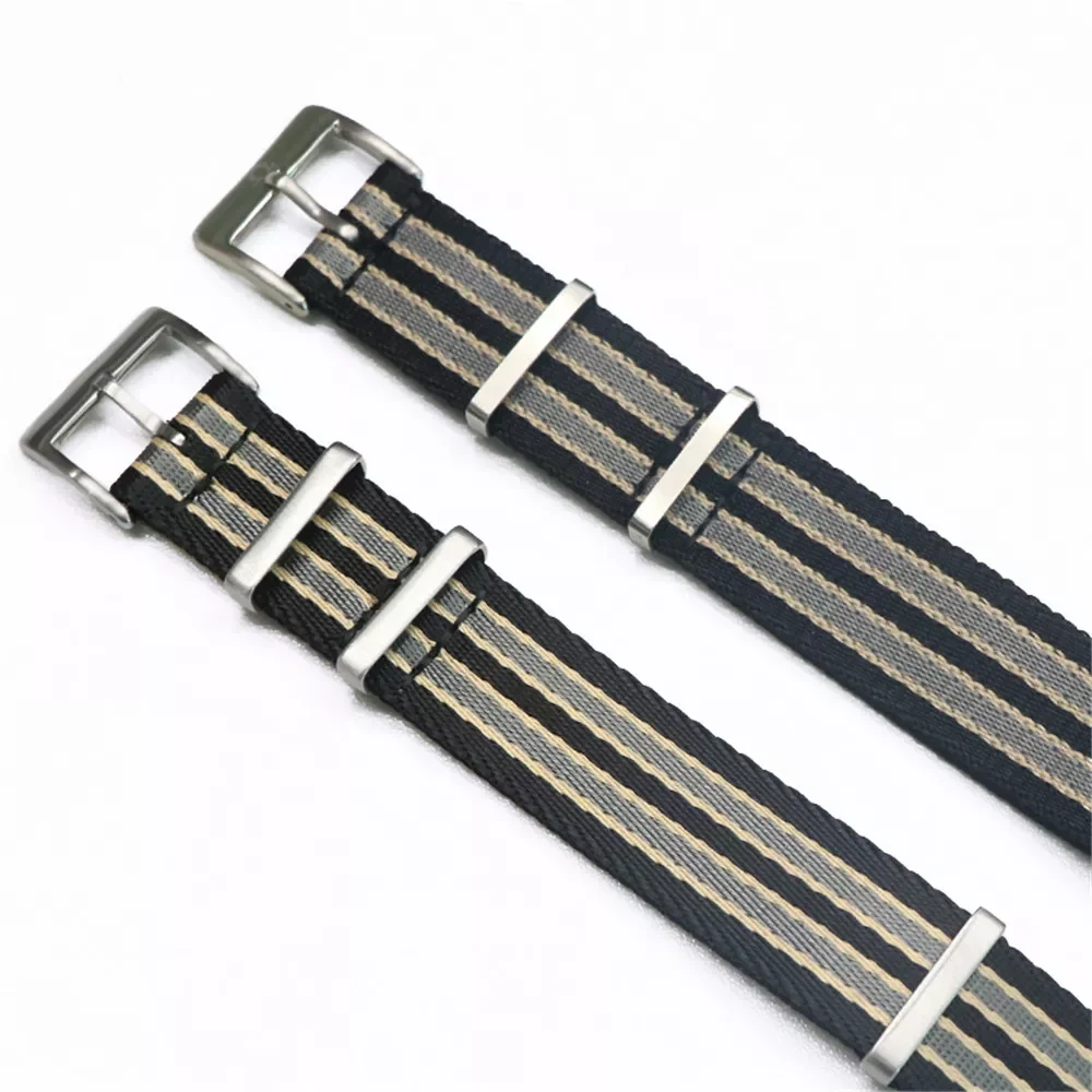 20mm 22mm Nylon Canvas Watchband NATO ZULU Sport Watch Strap Wrist Band Bracelet for Omega Seamaster 300 for 007 James Bond