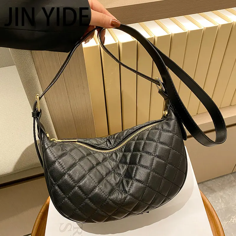 

High Quality Genuine Leather Shoulder Crossbody Bag For Women 2023Fashion Ladies Handbag Luxury Cow Leather Female Messenger Bag