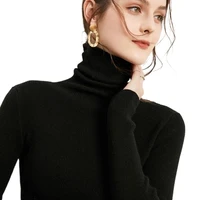 minimalist turtleneck sweater womens self cultivation autumn and winter bottoming shirt new skinny is thin wild pullover