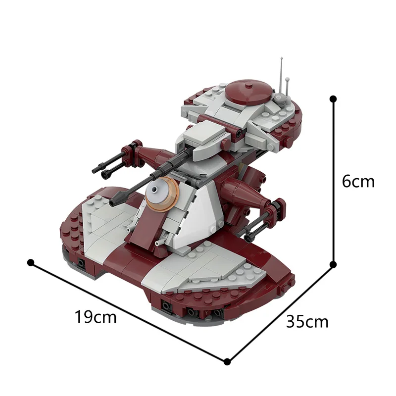 Конструктор BZB MOC 75283 литейный танк комплект строительных блоков бронированные
