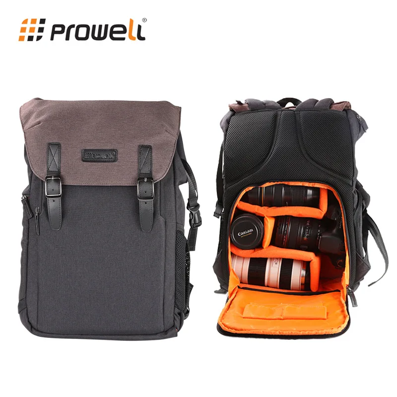 

Prowell Large Capacity Photography Camera Video Bag DSLR Camera Backpack with Rain Cover For Canon Nikon Camera 15.6'' Laptop
