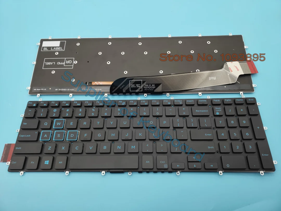 

NEW English keyboard For DELL G3 15 3579 G3 17 3779 laptop English Keyboard Blue Backlit