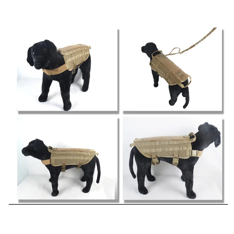 

Tactical Dog Harness Military K9 Service Vest Dog Clothes for Big Dogs Accessories Tactical Service Dog Vest for Larger Dogs