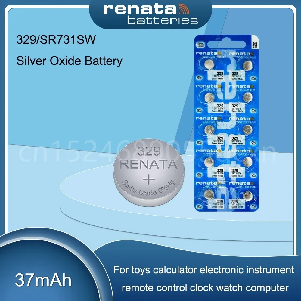 Renata 329 SR731SW LR731 D329 V329 1 55 В оксид серебра Батарея для часов игрушечного масштаба