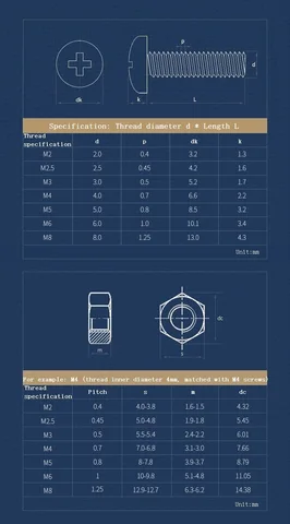 Набор нейлоновых винтов и гаек M2 M2.5 M3 M4 M5 M6 M8
