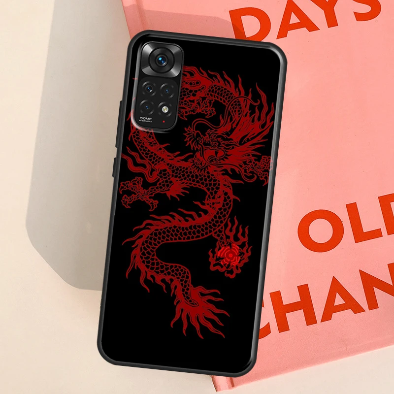 Китайский дракон для Redmi 9 10 10C 10A 9C 12C Φ Note 12 11 8 Pro 9S 10S 11S 12S