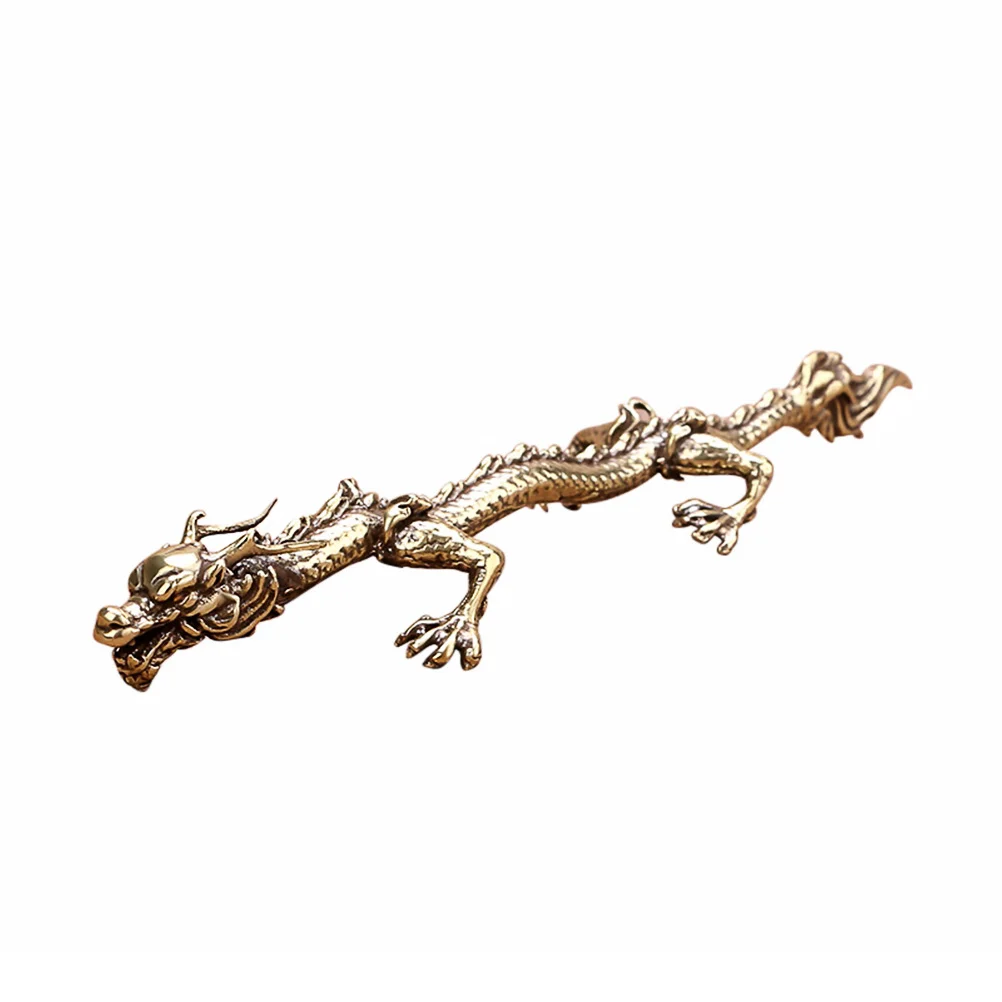 

Brush Chinese Holder Stand Pen Calligraphy Rest Dragon Rackwriting Chopstick Painting Decor Chopsticks Desk Brass Ornament