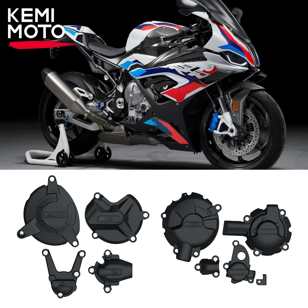 For BMW S1000RR 2022 Engine Cover Protection Case Set S1000R S1000XR S1000 RR R XR  ABS Slider Protector Motorcycle Accessories