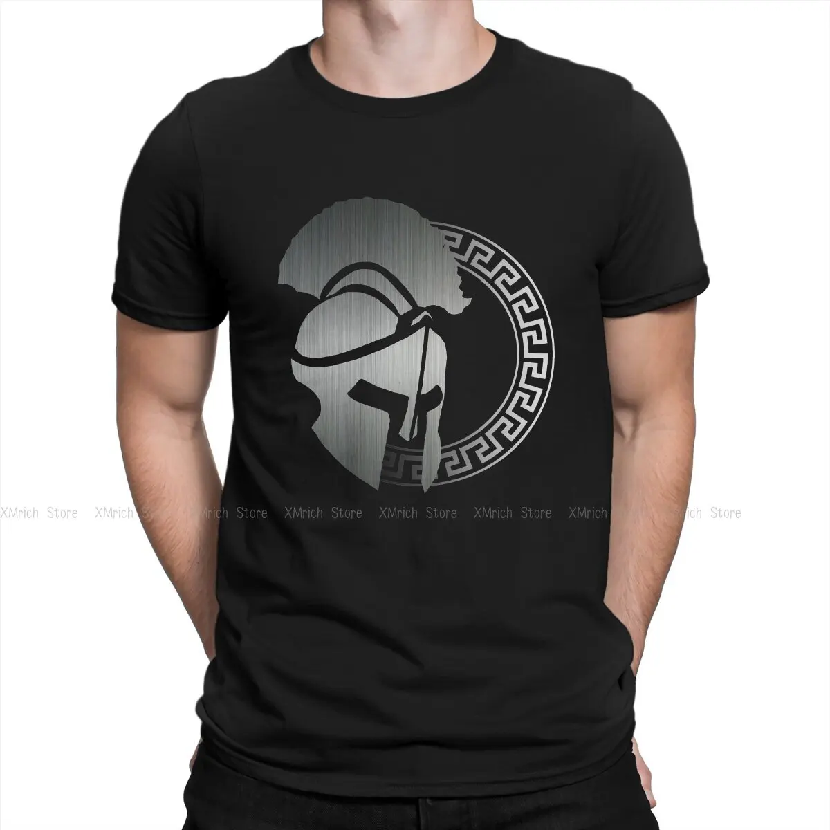 

Ancient Greeks Spartan Man TShirt Warrior Helmet Individuality T Shirt Original Sweatshirts Hipster