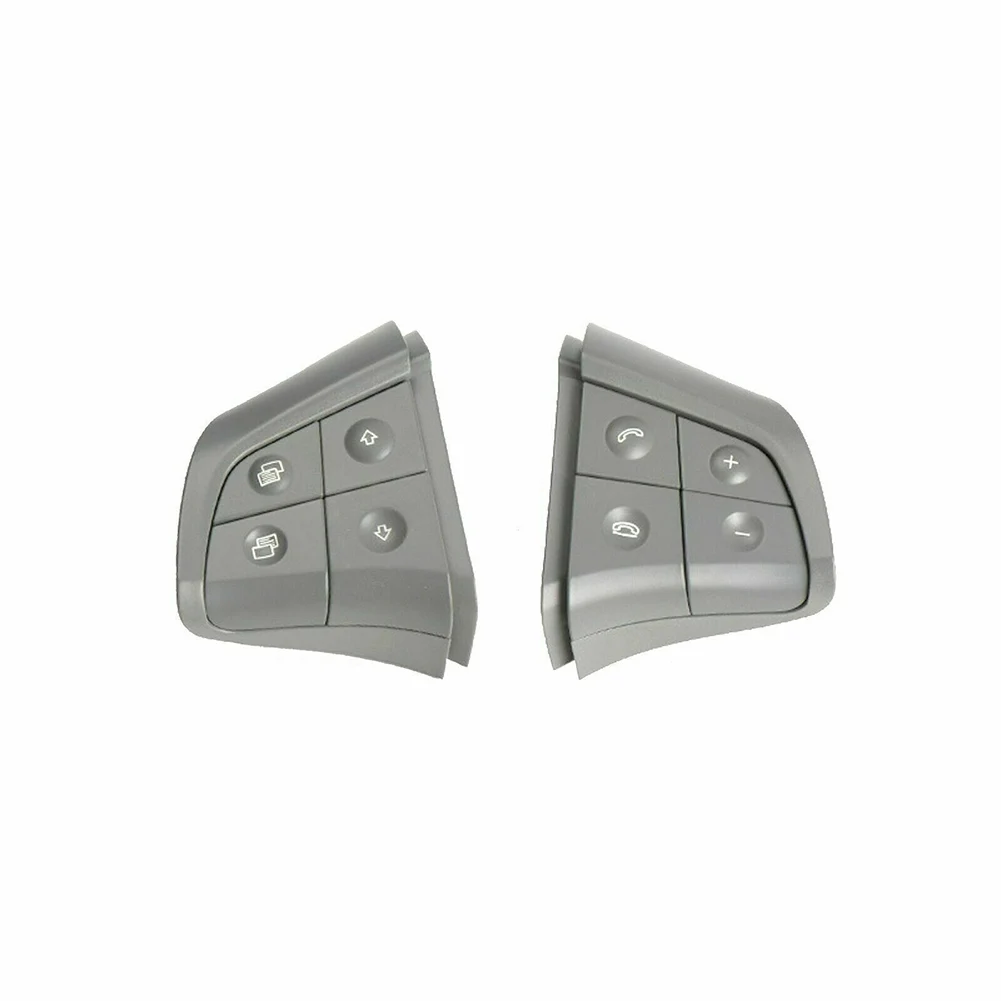 

For Benz W164 ML GL CLass 2006-2009 4 Buttons Steering Wheel Control Switch Gray 2PCS/ Sets Car Interior Switch Equippments