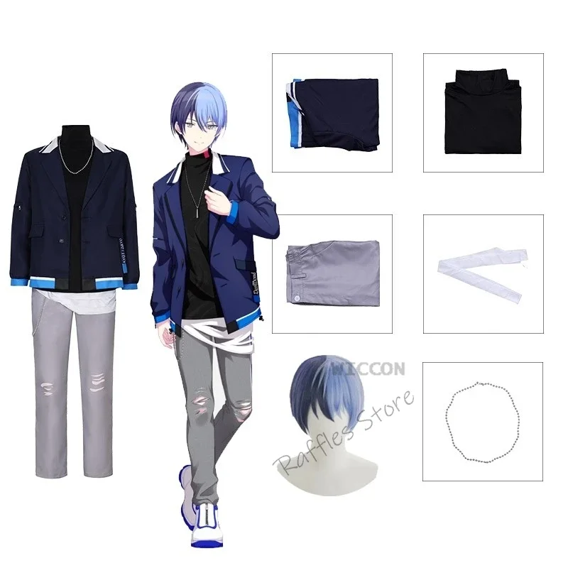 Костюм для косплея Aoyagi Toya Shinonome Akito проект парик секай красочный сценический