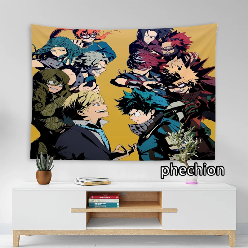 Phechion Новая мода мой герой Академия 3D печать гобелены креативная стена фотообои