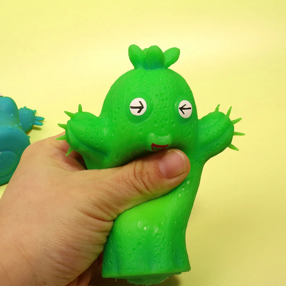 

Funny Cactus Squeeze Toy Soft TPR Stretchable Pinch Sensory Toy Stress Relief Vent Toy For Kids Adults Novelty Toy