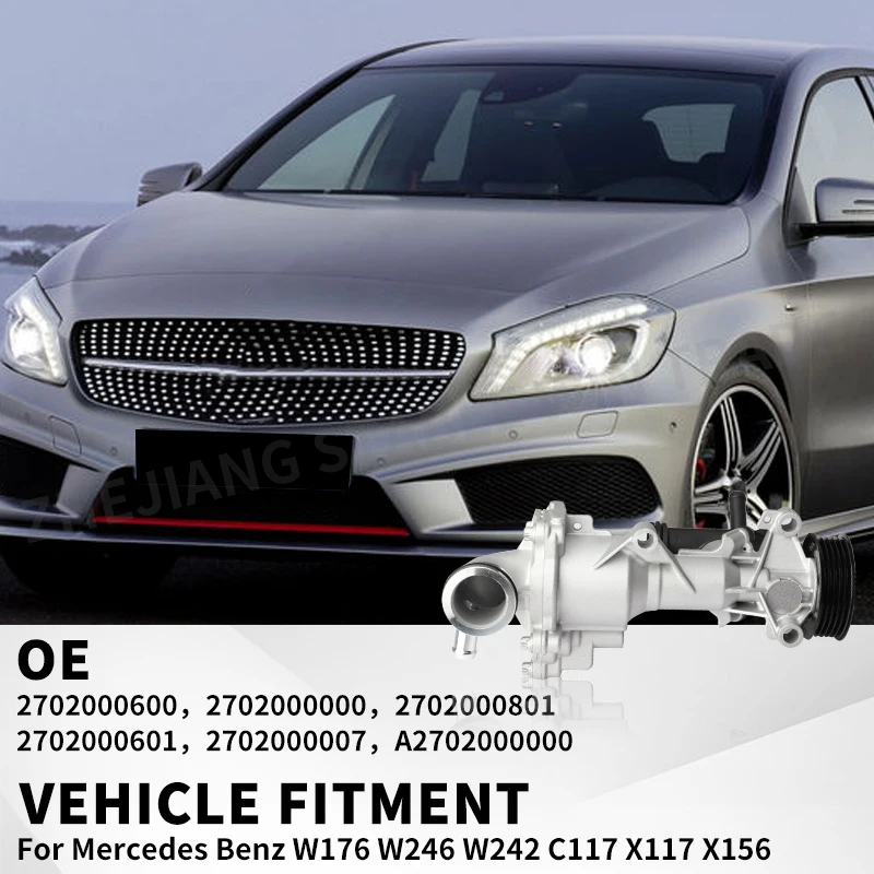 2702000600 Насос охлаждающей воды двигателя для Mercedes Benz W176 W246 W242 C117 X117 X156 2702000000 2702000801