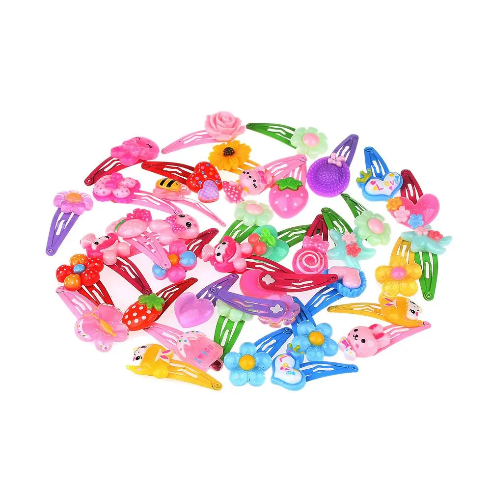 

10/20PCS Baby Multicolor Infant Jewelry Butterfly Girls Hairpins Kids Hair Clips Flower Shaped