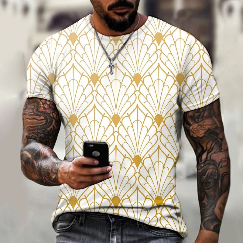 

Men's T-shirts Sportswear Short Sleeve Luxury Hip-hop Oversized T-shirt 2-piece Set 2022 New Summer Harajuku Tops 3D Printed