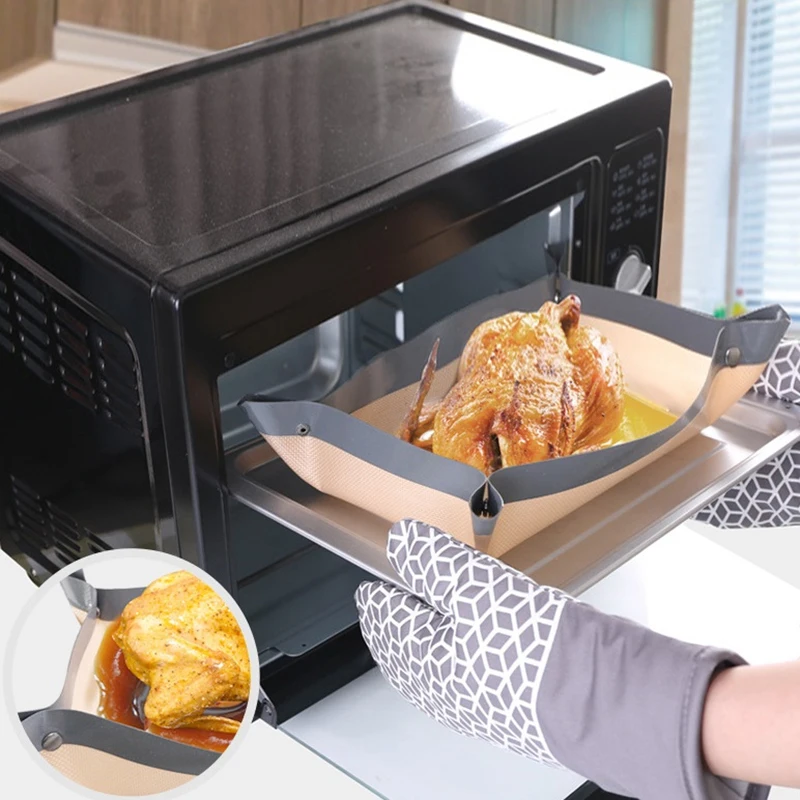 Непротекаемый антипригарный силиконовый коврик для выпечки силиконовые