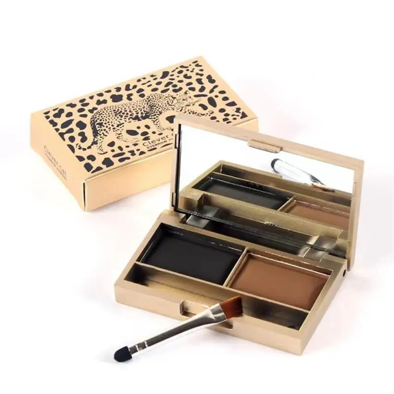 

Clever Cat Smart Cat Leopard Shine Three-dimensional Two-tone Eyebrow Powder Easy to Color Facial Makeup Beauty Cosmetics