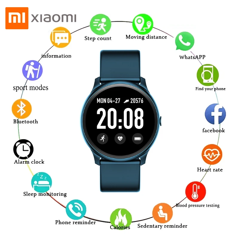 

Original Xiaomi KW19 Heart Rate Monitor Women Men Smart Watch IP67 Waterproof Men Sport Watch Fitness Tracker For Android IOS