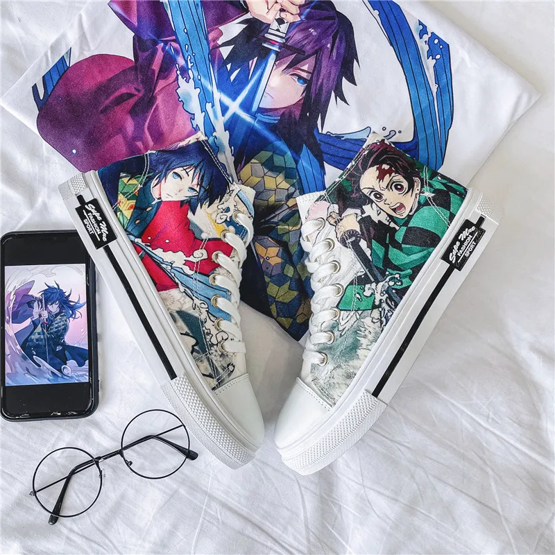 

스케이트보드 신발 Anime Classic Mens Shoes Casual Hip Hop Fashion Sneakers for Men Casual Shoes Women Vulcanize Shoes Plus size 35-46