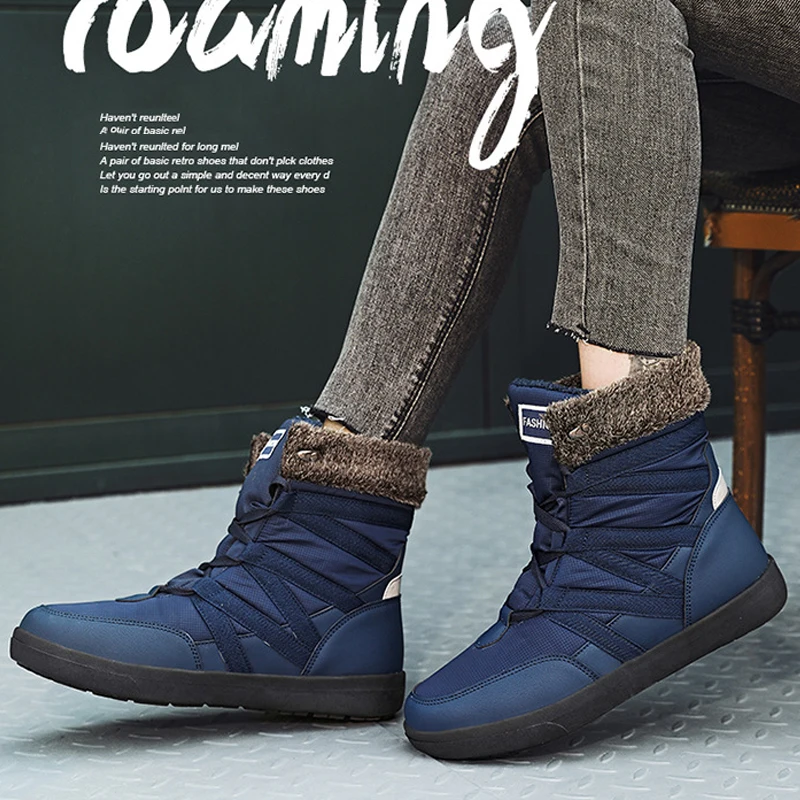 Winter Women Boots Snow Boots Plus Size Couple Shoes Non-Slip Ankel Boots Women Casual Shoes Winter Fashion Sneakers