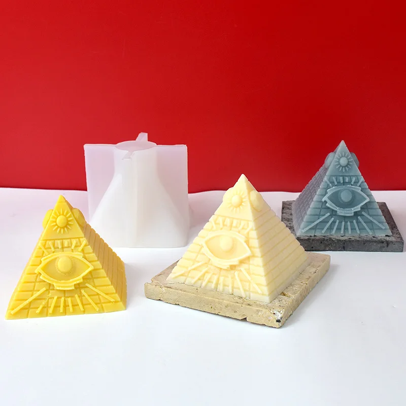 1 Шт. Силиконовая Форма Для Изготовления Свечей В Форме Пирамиды Восковой Смолы