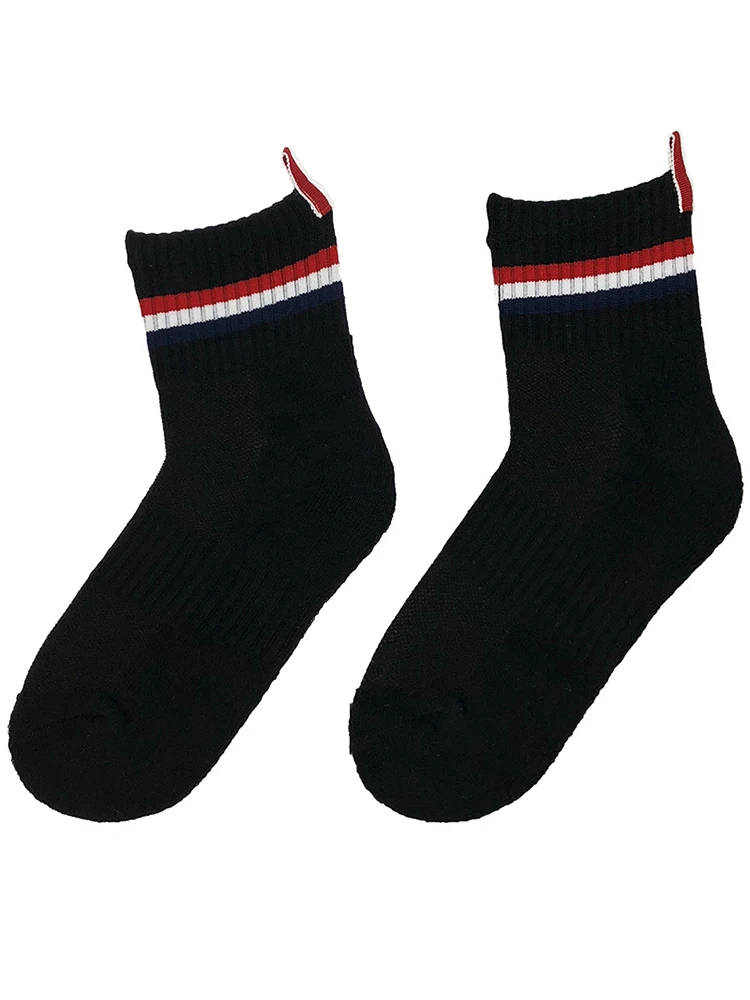 3 pairs of tb mid-tube socks for men's low-top deodorant sweat-absorbing tide brand trend sports basketball socks for women