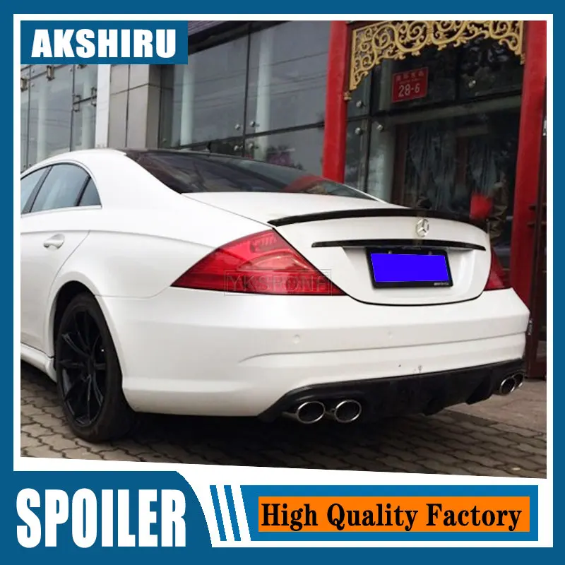 

W219 задний багажник, губа, спойлер, крыло для Mercedes Benz W219 седан, углеродное волокно, стиль A 2007-2009