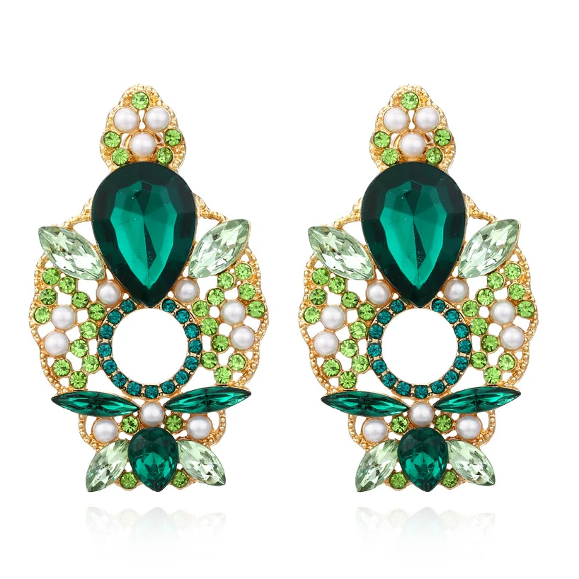

Exaggerated Design Hollowed Out Flower Earrings