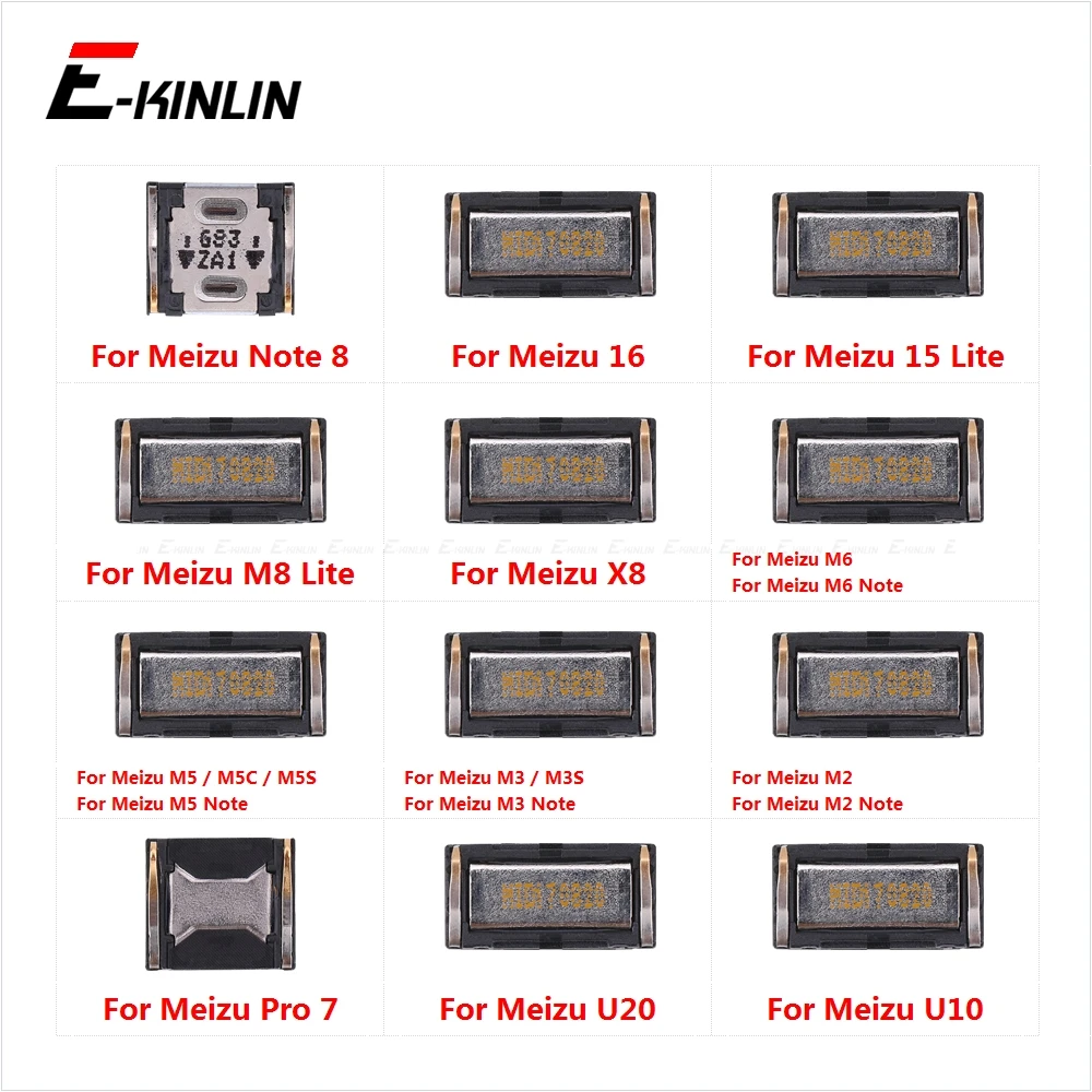 Верхний передний динамик для Meizu 16 15 M8 Lite X8 M6 M5 M3 M2 Note 8 U20 U10 запасные части