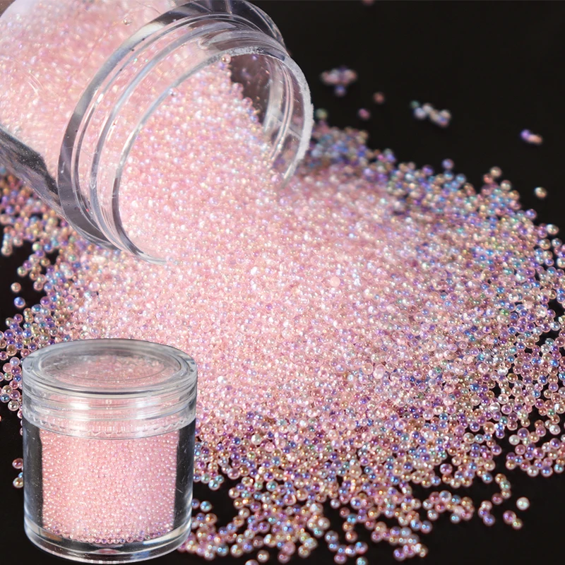 

Micro Glass Beads for Jewelry Making Slime Fillings DIY Charms Crafts Making Supplies Epoxy Resin Mold Fillers Nail Art Decora