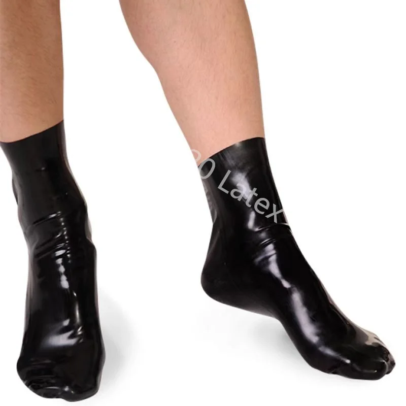 

Экзотическое сексуальное нижнее белье ручной работы латексные черные носки cekc zentai Индивидуальный размер короткие носки косплей костюмы
