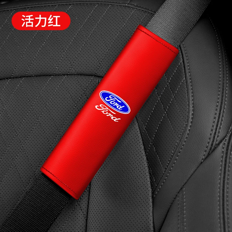 

Кожаные накладки на ремни безопасности для Ford Mondeo, Focus, Explorer, Escape, Kuga, Everest, Bronco, F-150, Ranger, Transit