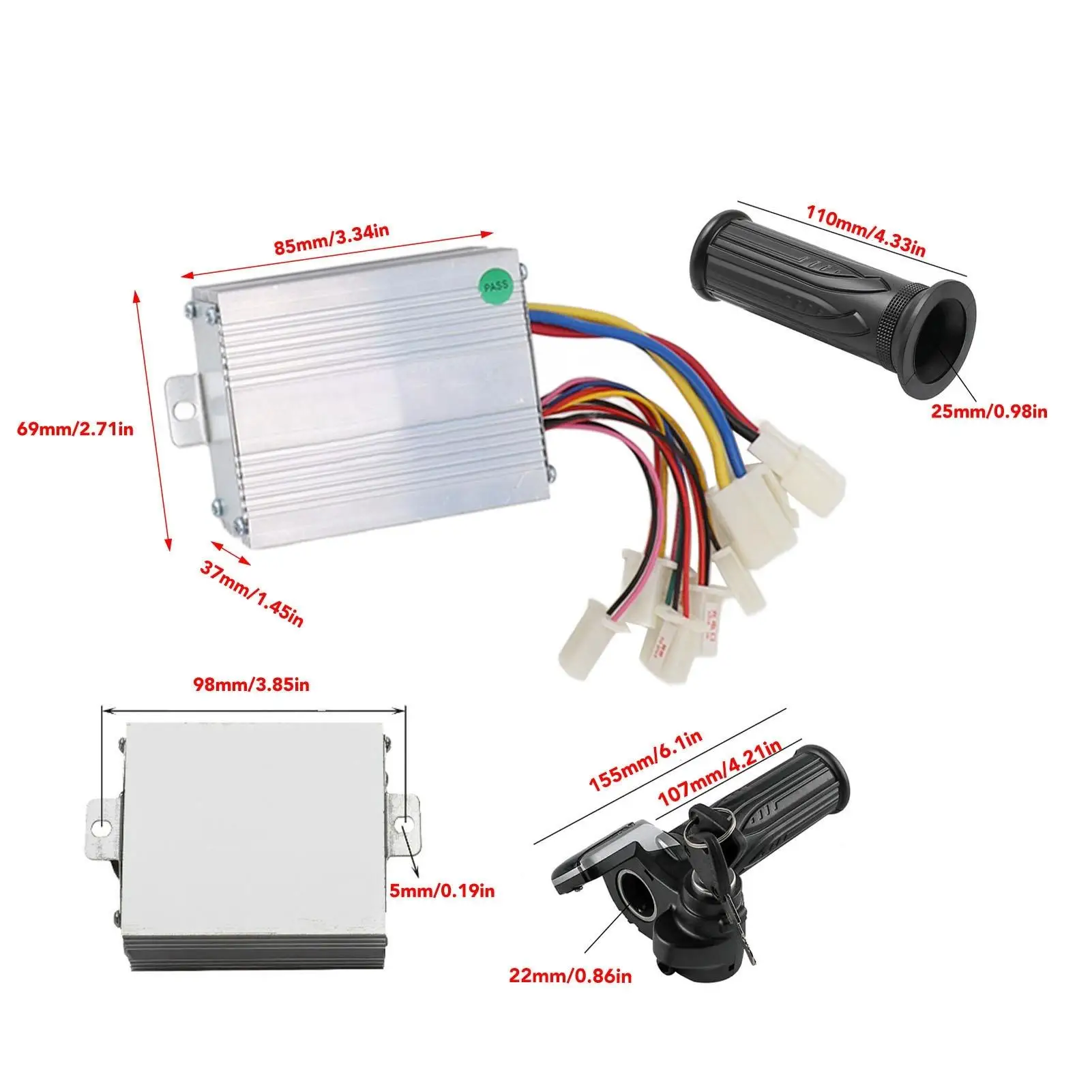 Матовый регулятор скорости двигателя с замком поворотная ручка дроссельной