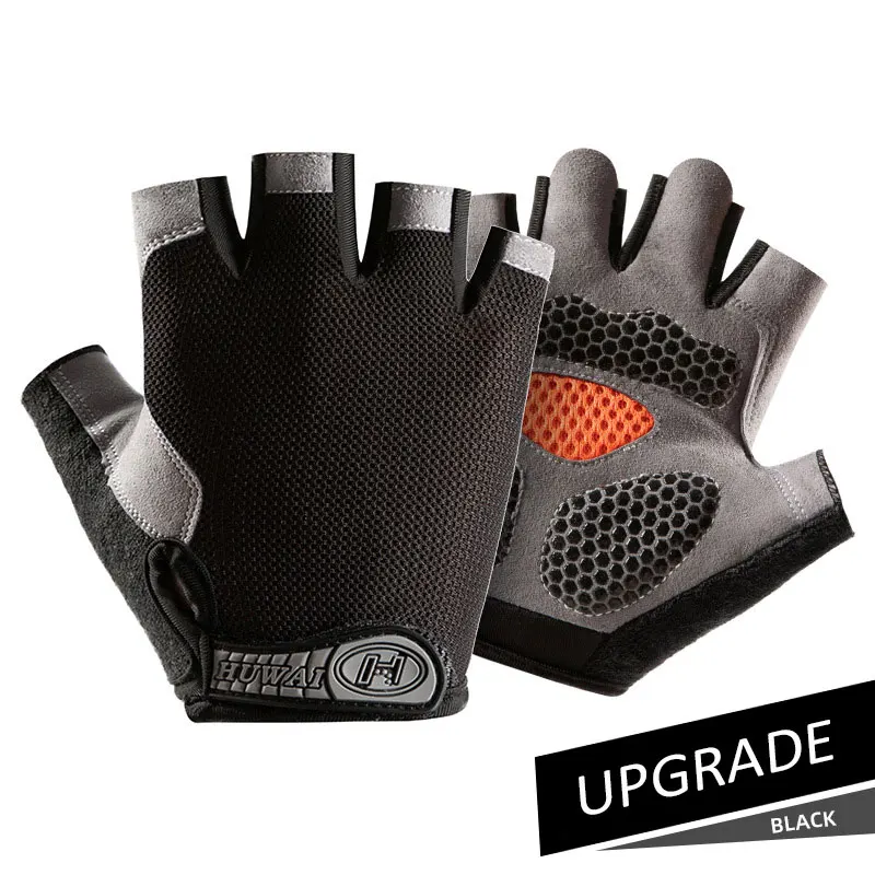 

2022 Summer Non-slip Cycling Gloves for Men Women Anti-sweat Fingerless Gloves Breathable Anti-shock Sports Cycling Gym Glove