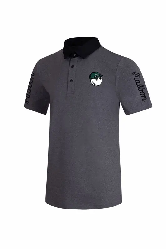 Malbon New 2023 Golf Men's Summer Short-Sleeved Bomber Jacket  Sportswear Fast Drying Fashion Spandex Men's Sportswear