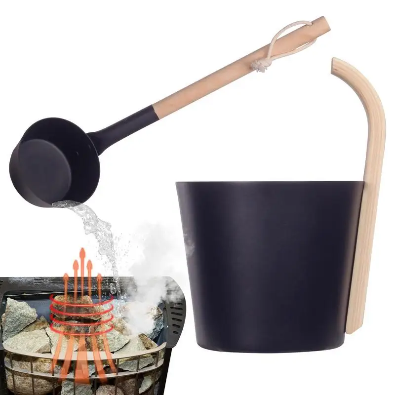 Роскошное алюминиевое ведро для сауны, 7 л | AliExpress