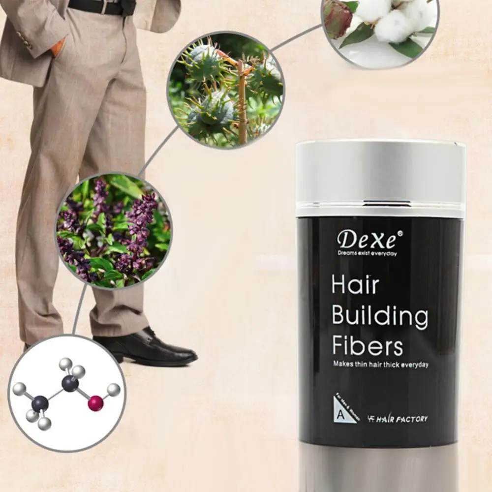 

Hair Building Fibers 22g Keratin Plant Fiber Applicator Anti Loss Thickening Hair Growth Powder