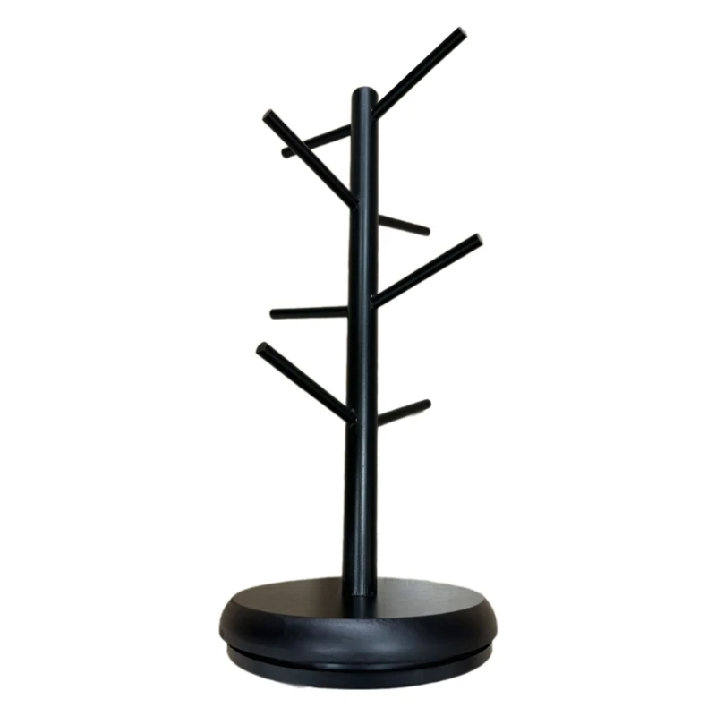 Бамбуковый держатель для кухонных кружек с 8 наклонами вверх кофейной стойки