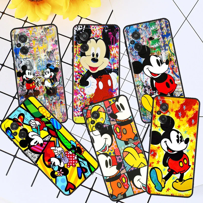 

Color Disney Mickey Phone Case For Xiaomi Redmi A1 12C 11A 11 10C 10 9T 9AT 9A 10A 9C 9 8A 8A 7A 7 Plus Black Cover