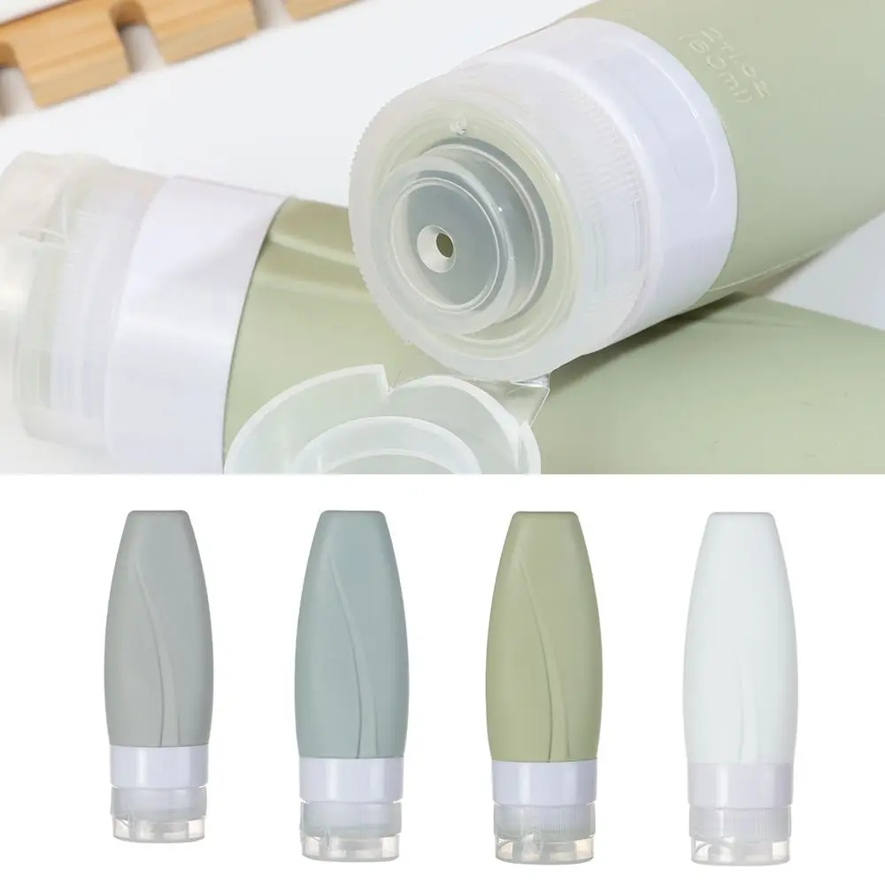 

60/90ML Portable Lightweight Silicone Squeeze Container Empty Bottle Refillable Bottles Lotion Packing