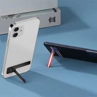 ultra thin mobile phone stand portable invisible adjustable angle smartphone back sticked foldable desktop holder accessories